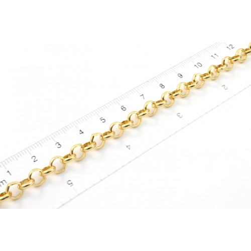 Rolo chain gold plated 6mm ( 26 feet)